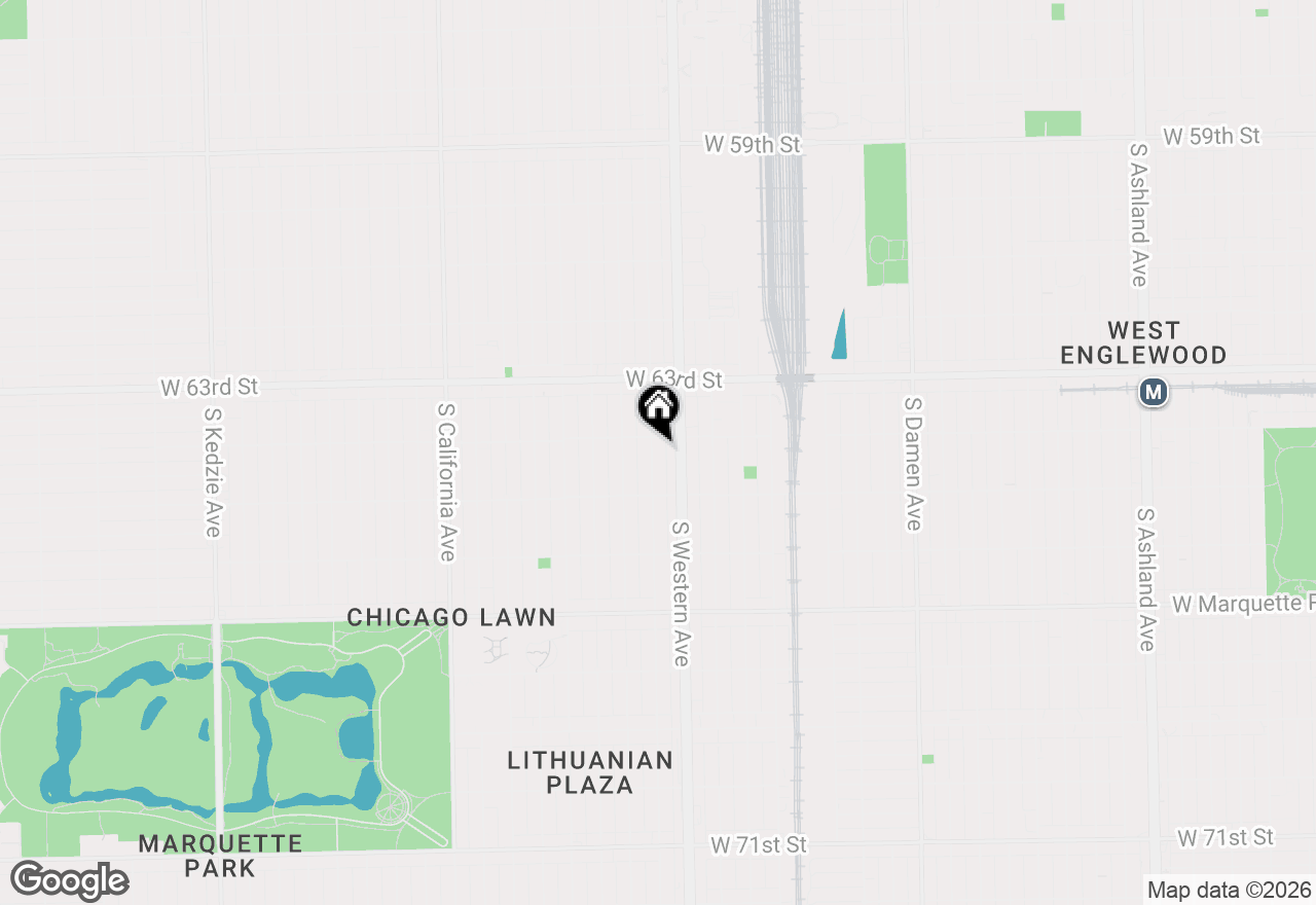 Map of 6413 S Artesian Avenue #1, Chicago, IL 60629
