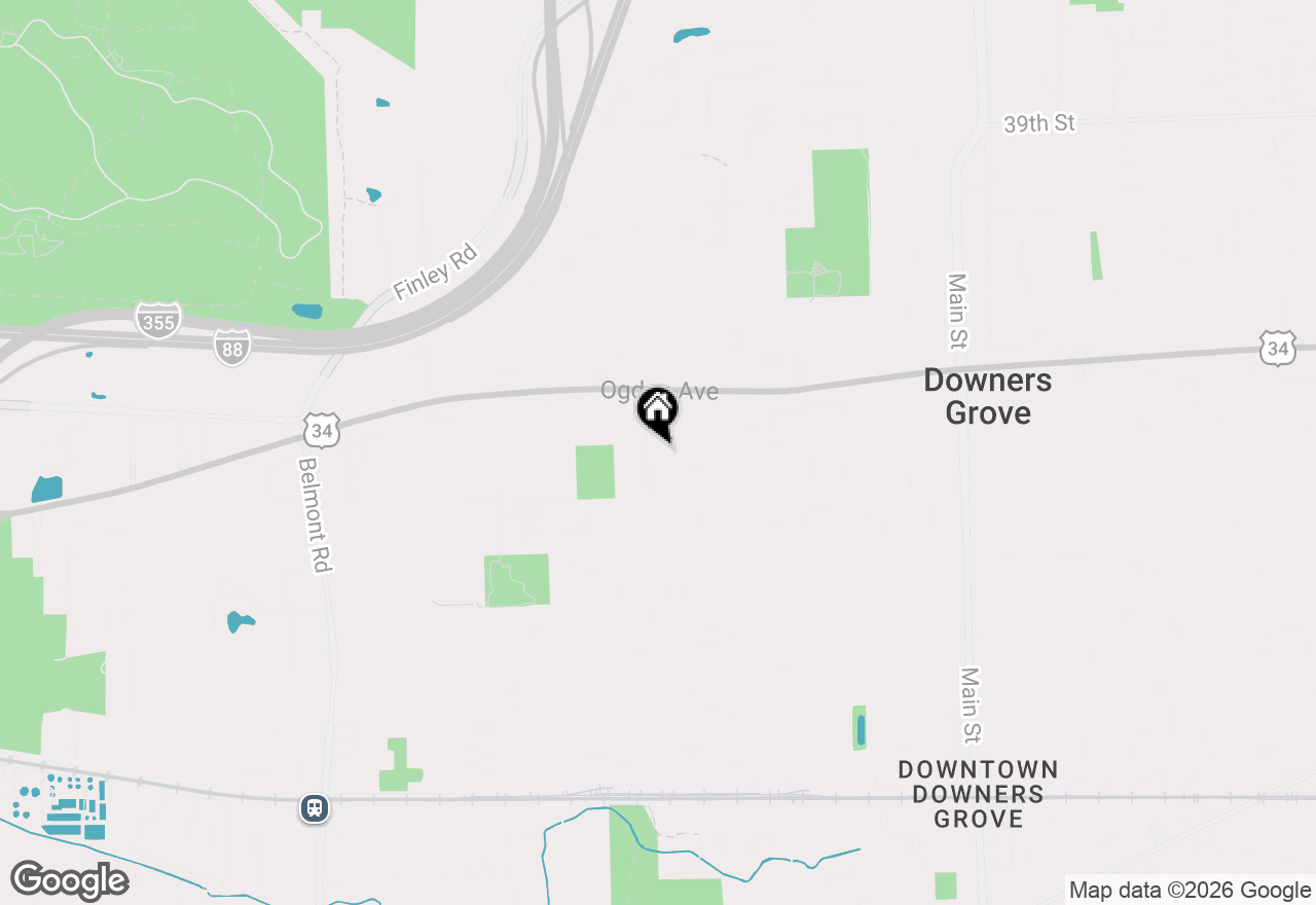 Map of 4429 Downers Drive, Downers Grove, IL 60515