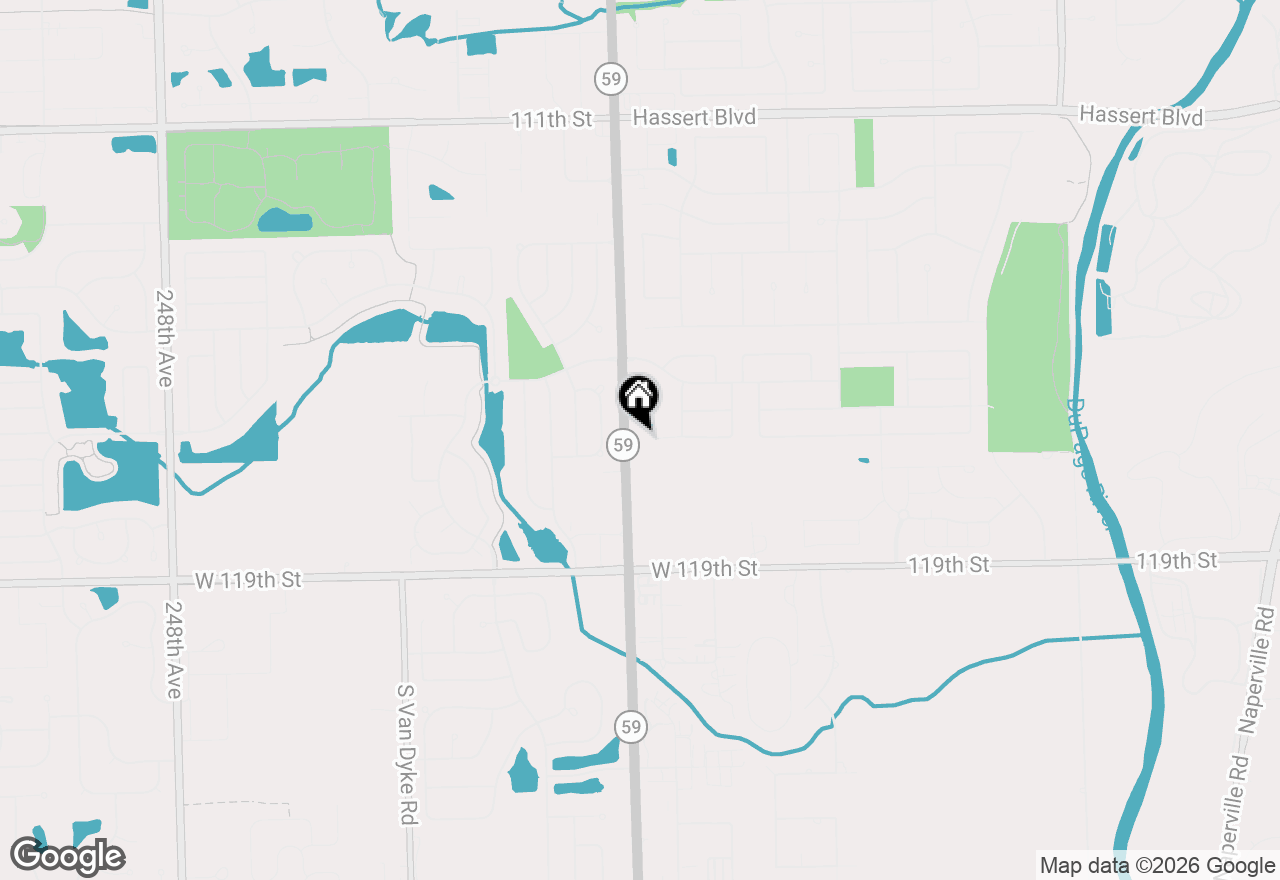 Map of 5624 Bergamot Court, Naperville, IL 60564
