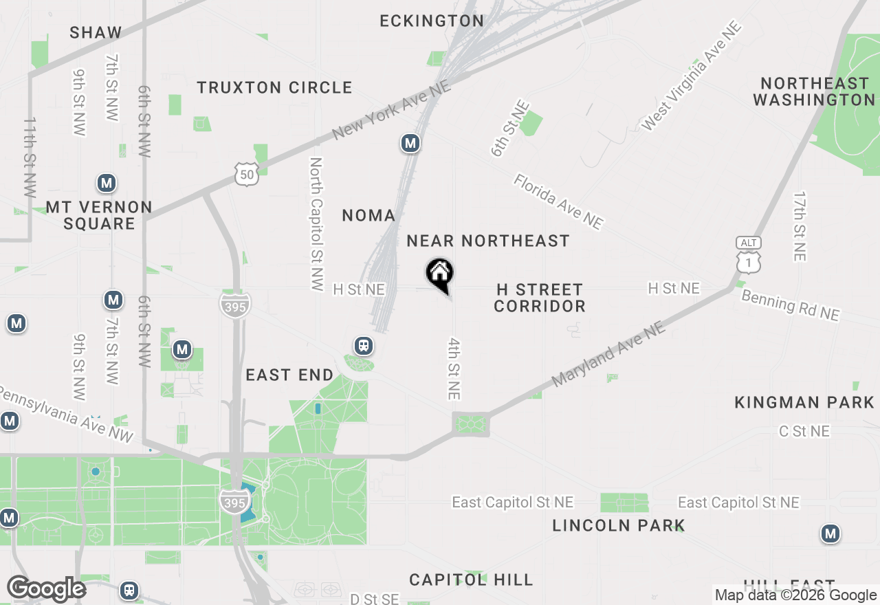 Map of 737 3rd Street Ne, Washington, DC 20002
