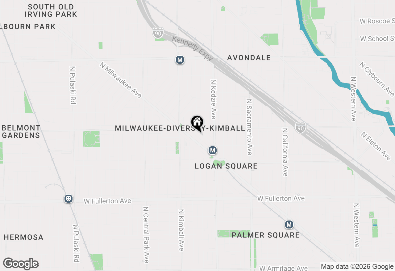 Map of 2747 N Spaulding Avenue #2, Chicago, IL 60647