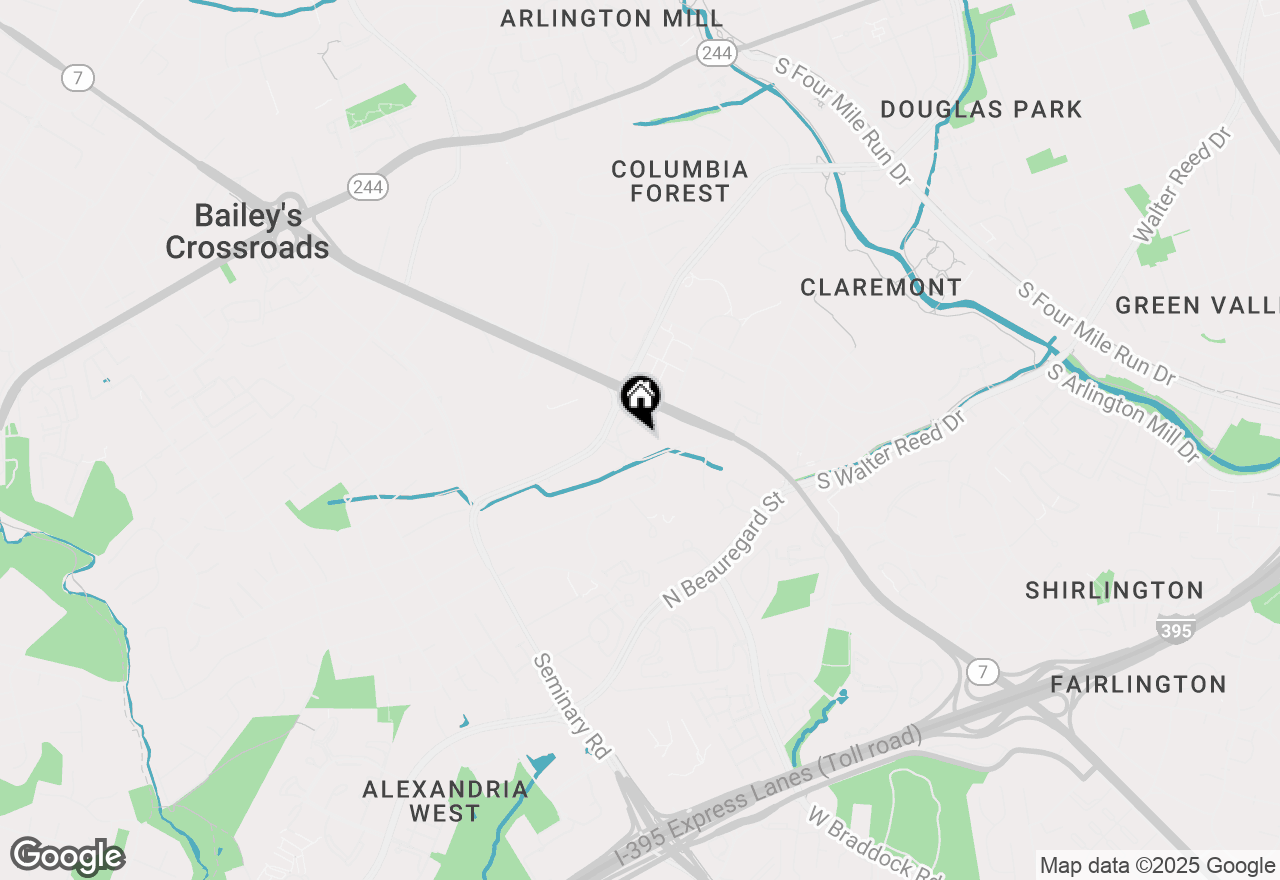 Map of 3705 S George Mason #2403S, Falls Church, VA 22041