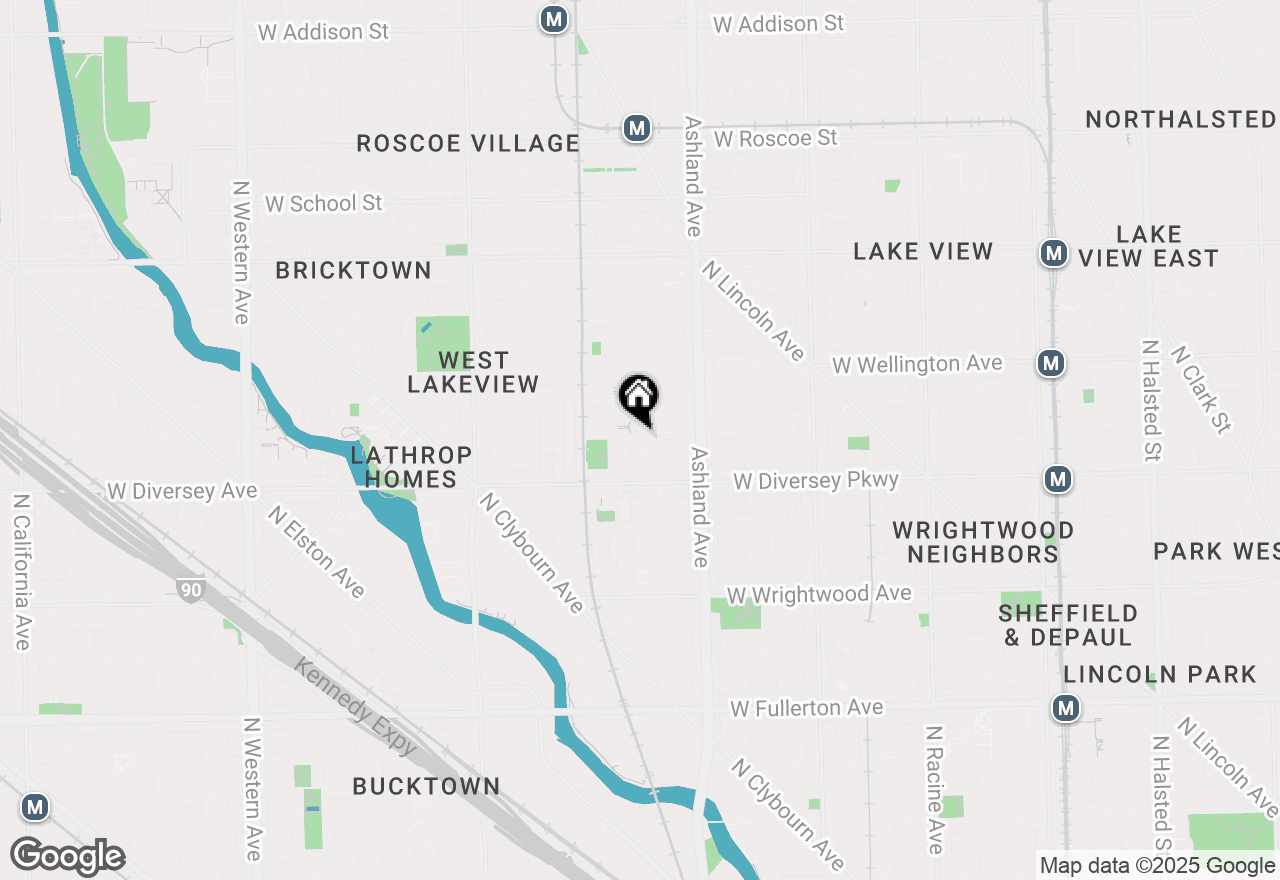 Map of 2848 N Paulina Street, Chicago, IL 60657