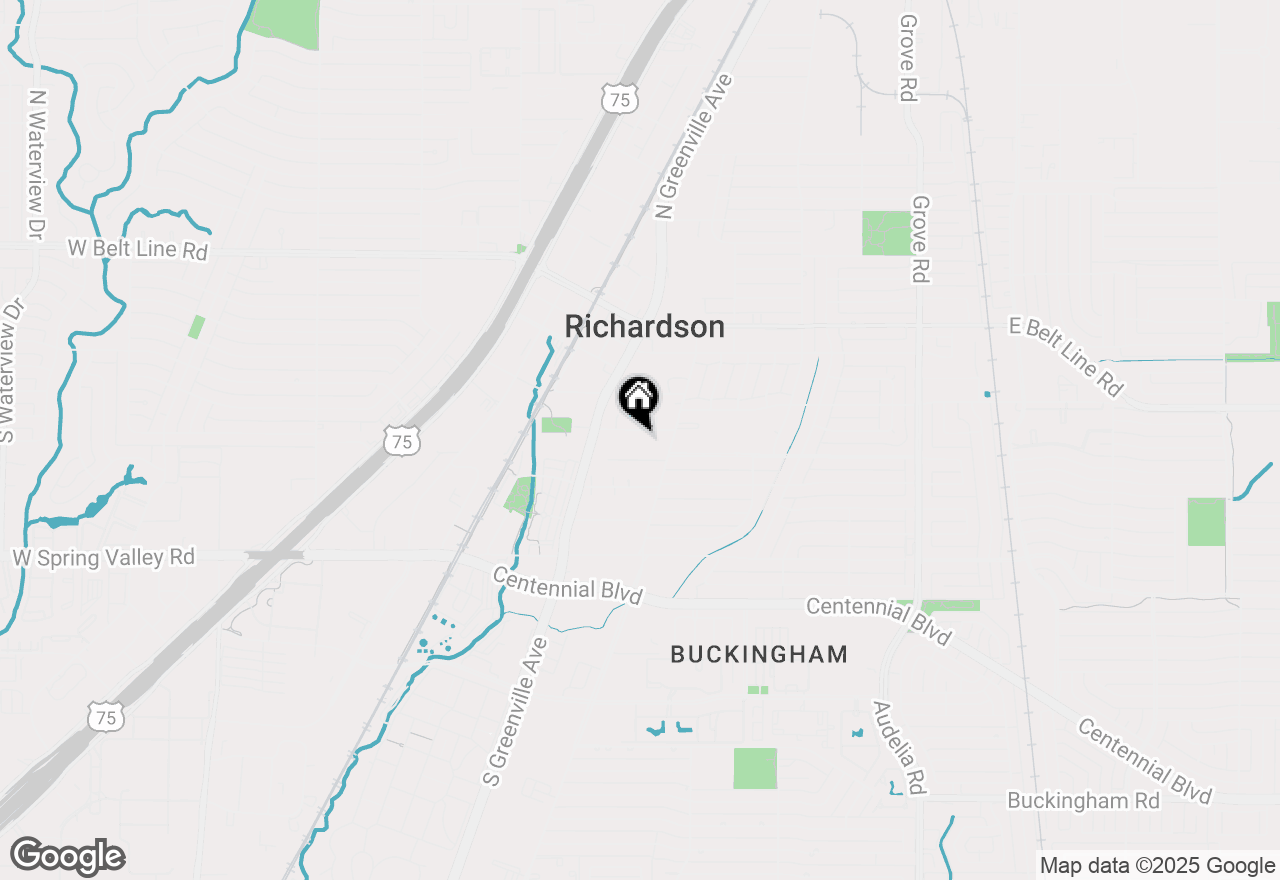 Map of 320 Huffhines Street, Richardson, TX 75081