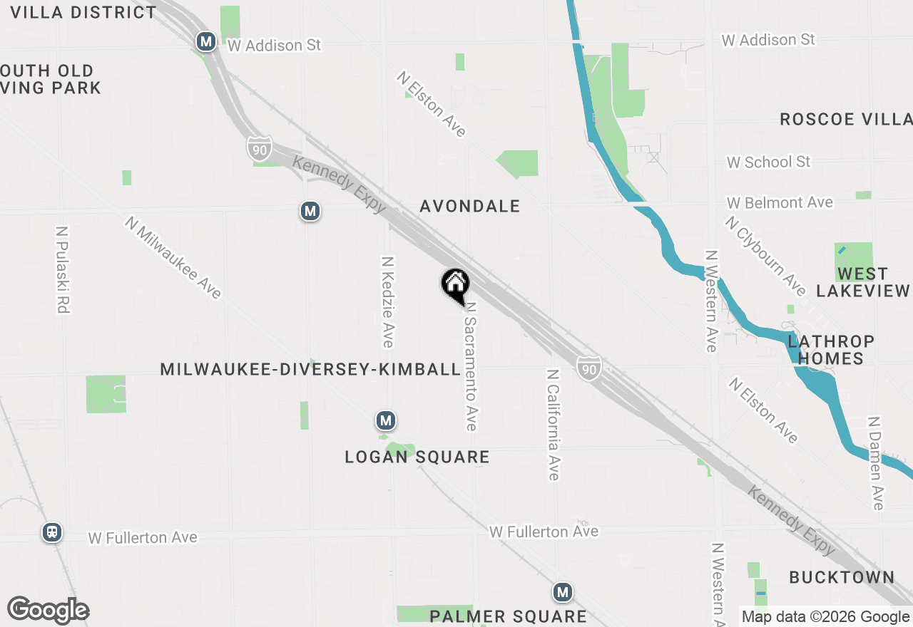 Map of 2919 N Whipple Street #G, Chicago, IL 60618