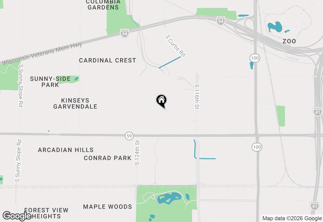 Map of 1126 S 121st St, West Allis, WI 53214