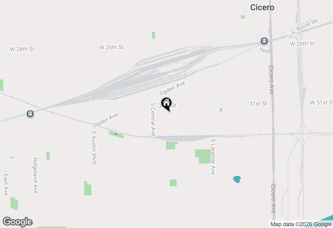 Map of 3126 S 55th Avenue, Cicero, IL 60804