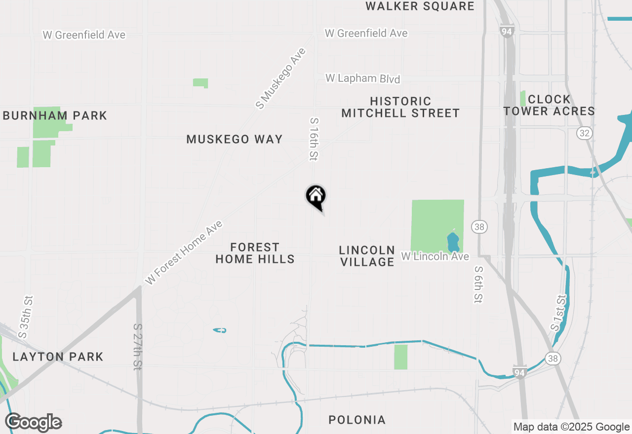 Map of 2152 S 16th St, Milwaukee, WI 53215