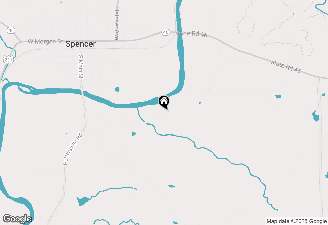 Map of 1010 River Road, Spencer, IN 47460