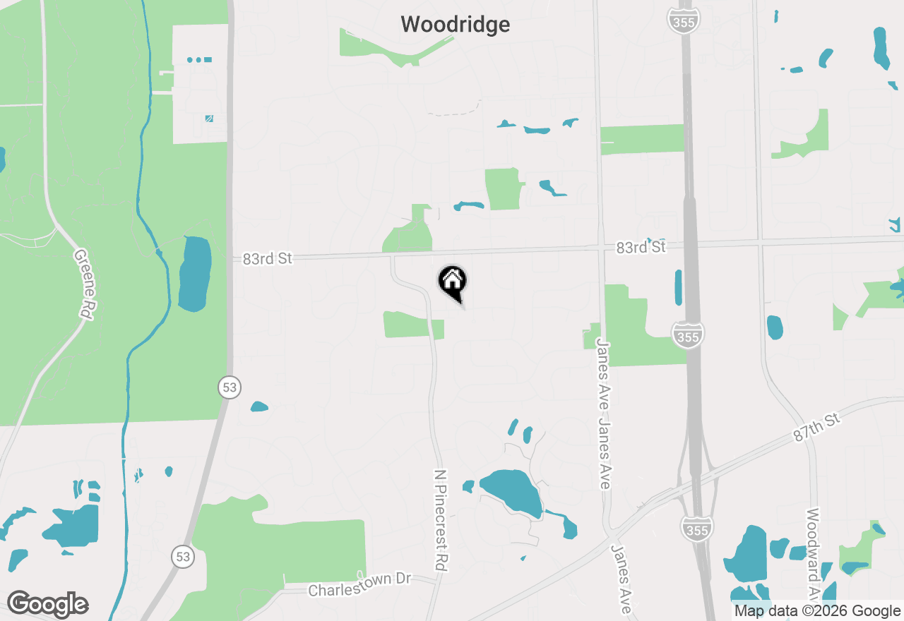 Map of 2713 Northcreek Drive #5, Woodridge, IL 60517