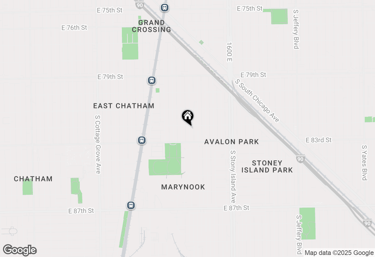 Map of 8208 S Kenwood Avenue, Chicago, IL 60619