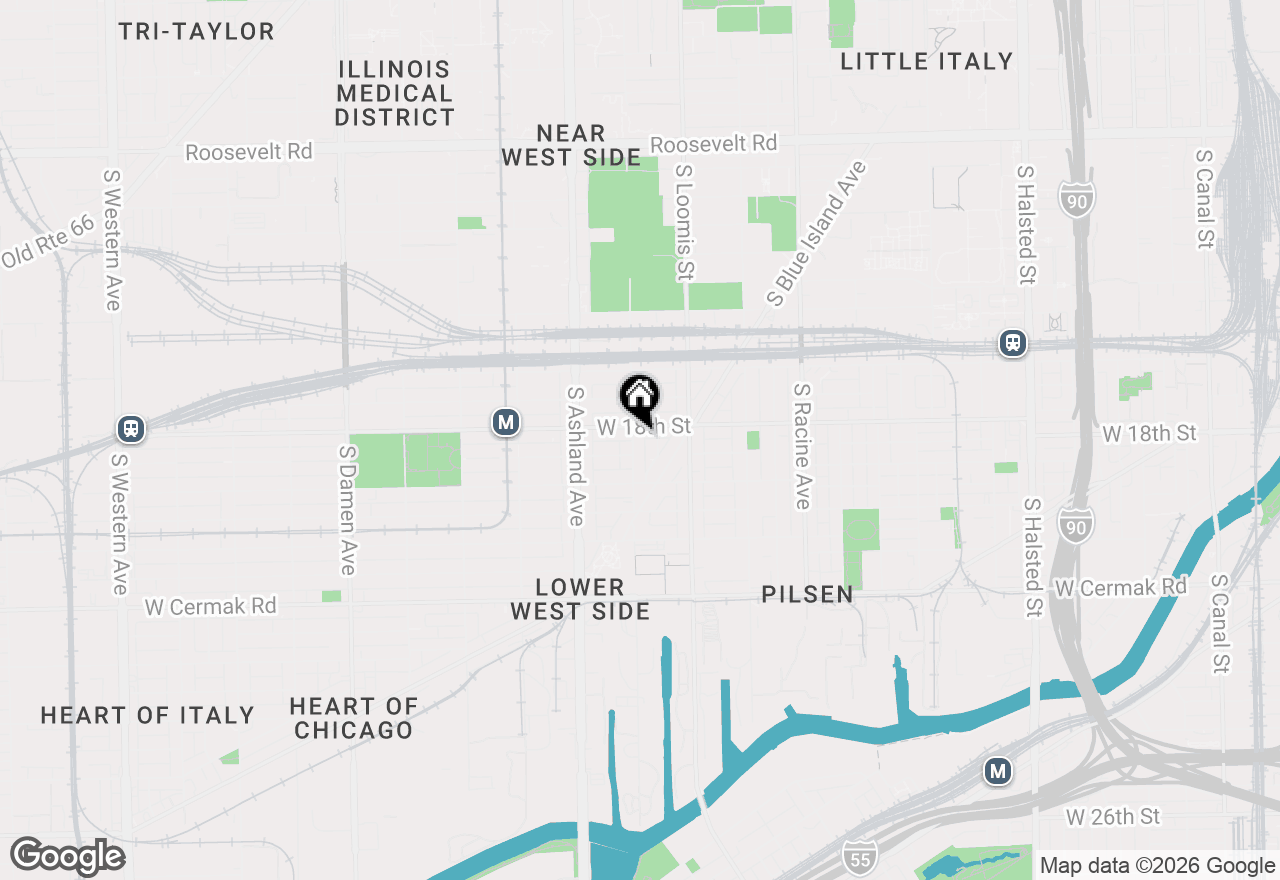 Map of 1811 S Laflin Street #2, Chicago, IL 60608