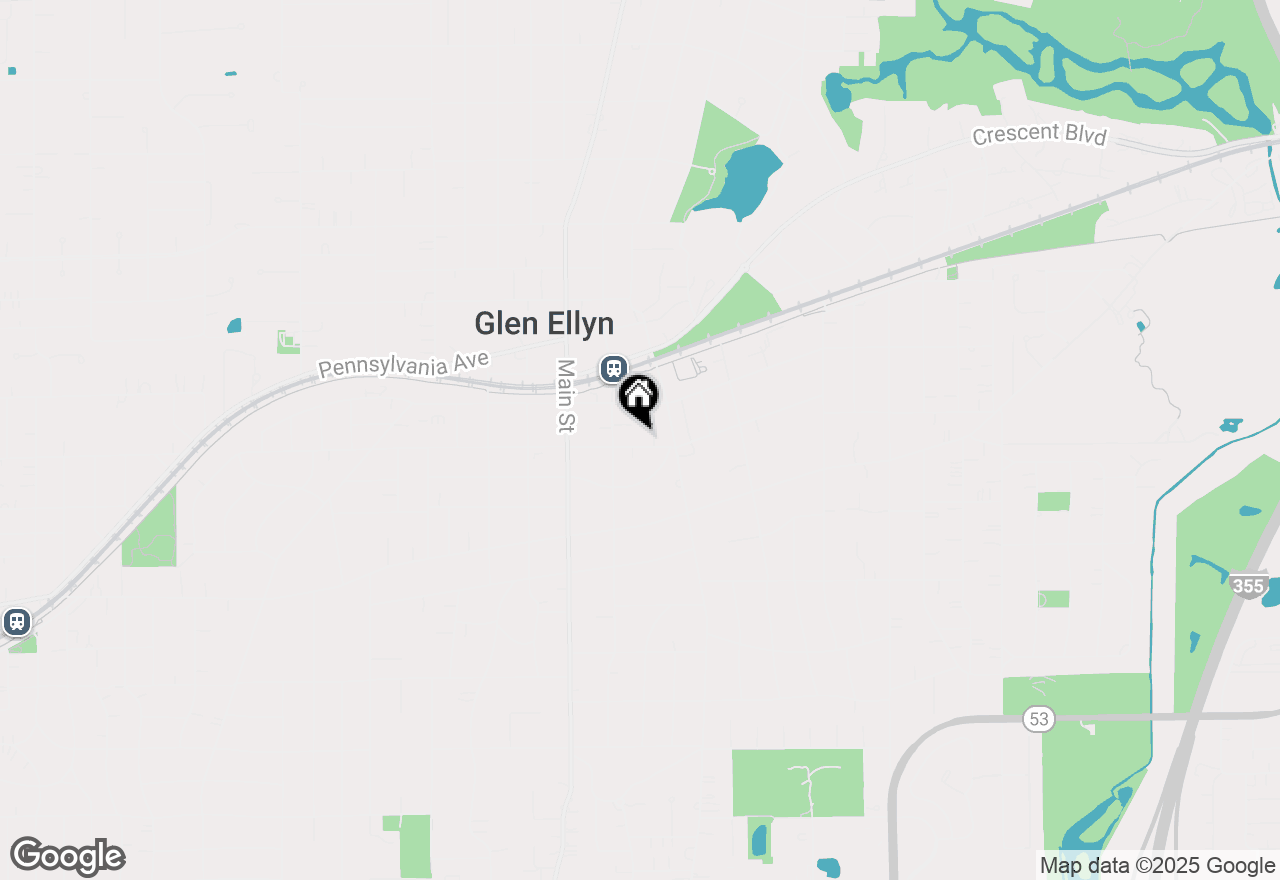 Map of 580 Hillside Avenue, Glen Ellyn, IL 60137