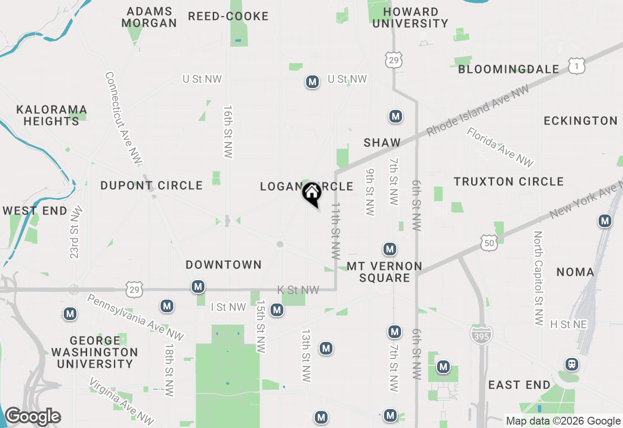 Map of 1311 13th Street Nw #T04, Washington, DC 20005