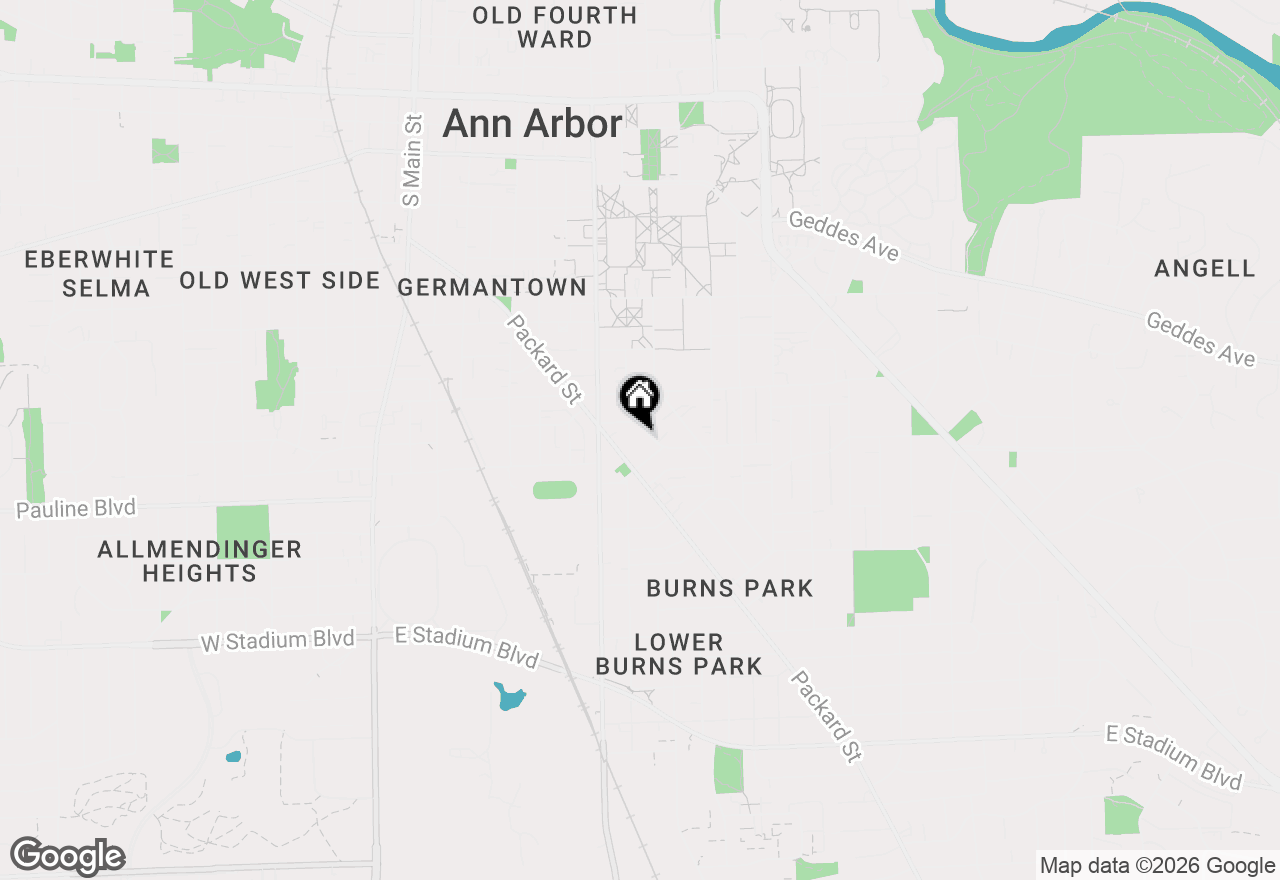 Map of 912 Oakland Avenue #5, Ann Arbor, MI 48104