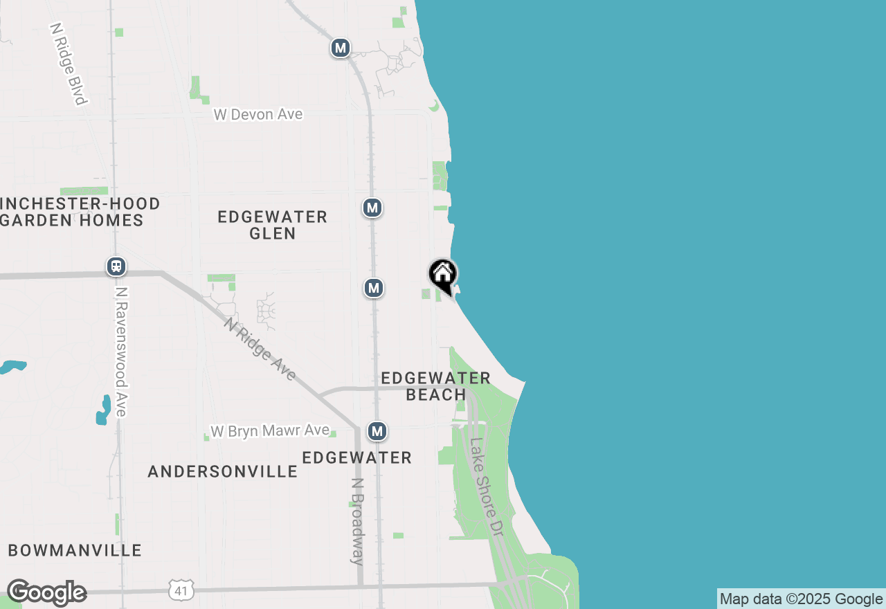 Map of 5901 N Sheridan Road #9B, Chicago, IL 60660