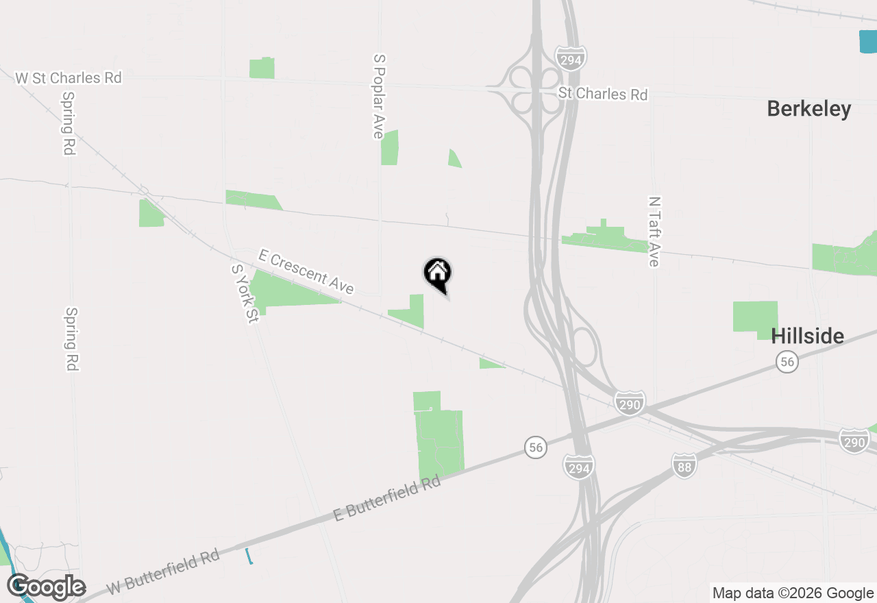 Map of 631 S Fern Court, Elmhurst, IL 60126