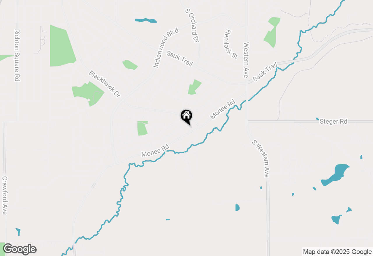 Map of 6 Monee Court, Park Forest, IL 60466