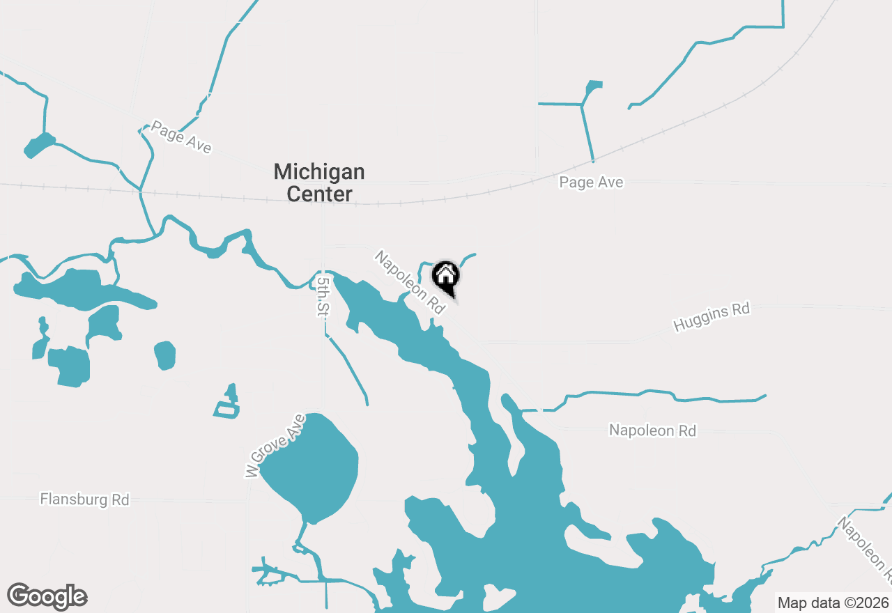 Map of 414 Napoleon Road, Michigan Center, MI 49254