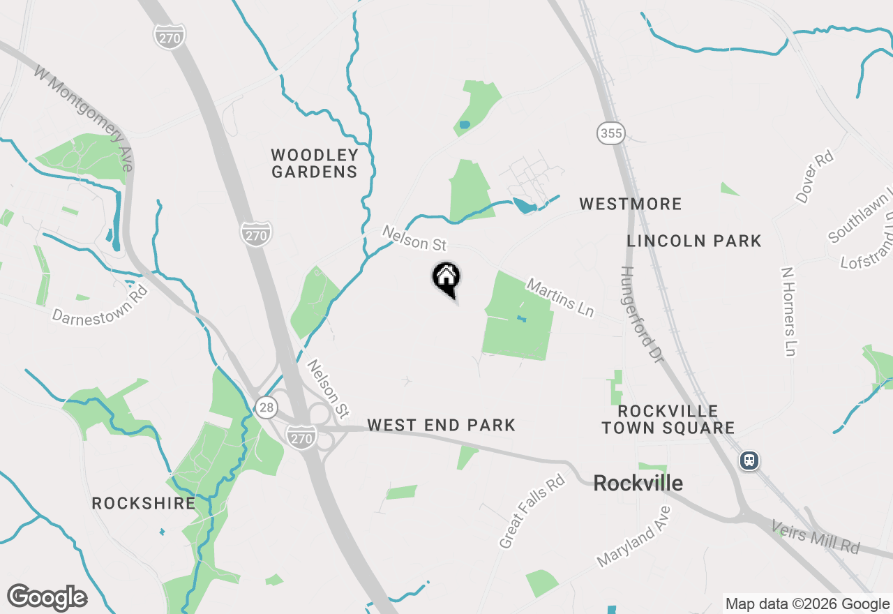 Map of 516 Mannakee Street, Rockville, MD 20850