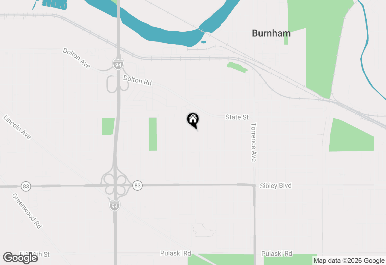 Map of (Address confidential), Calumet City, Illinois 60409