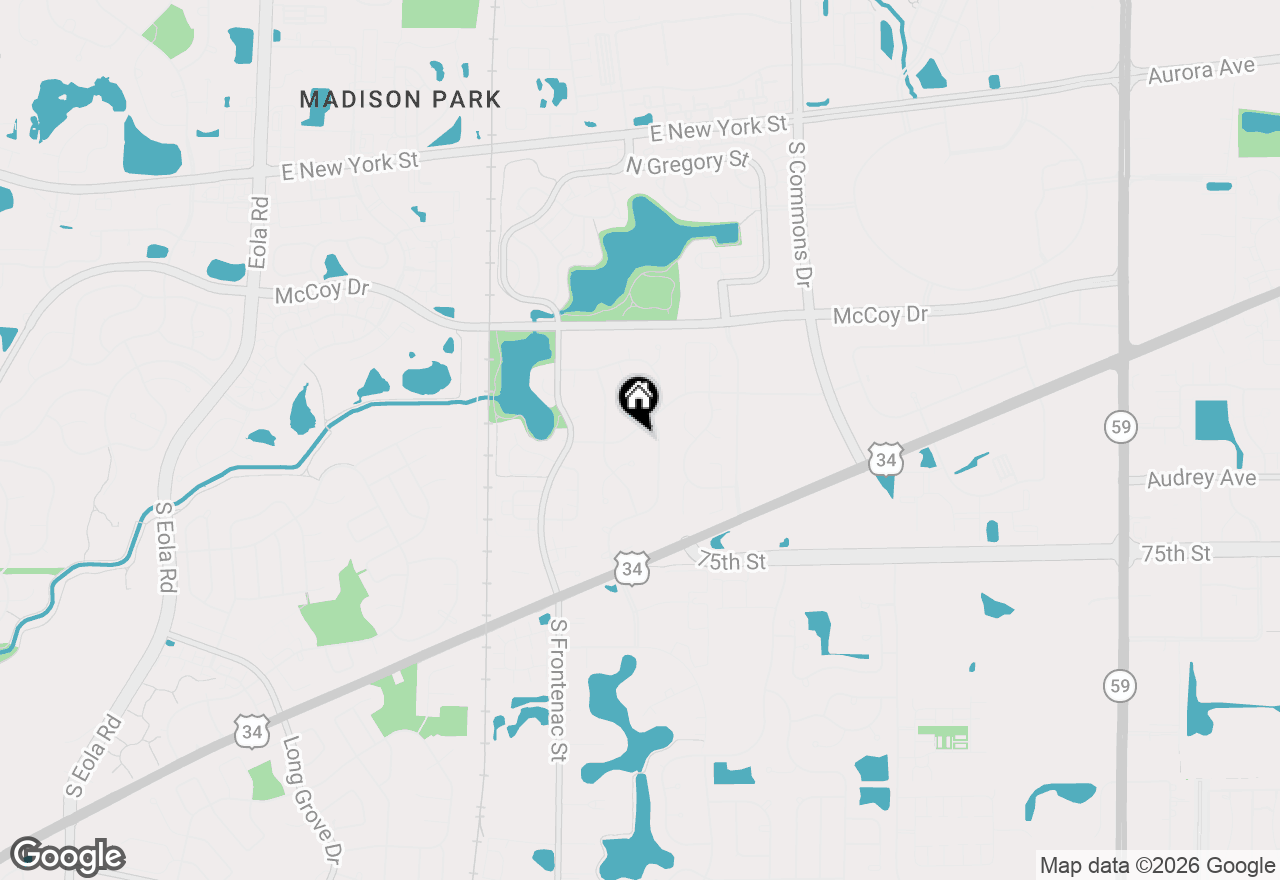 Map of 3605 Princeton Avenue, Aurora, IL 60504