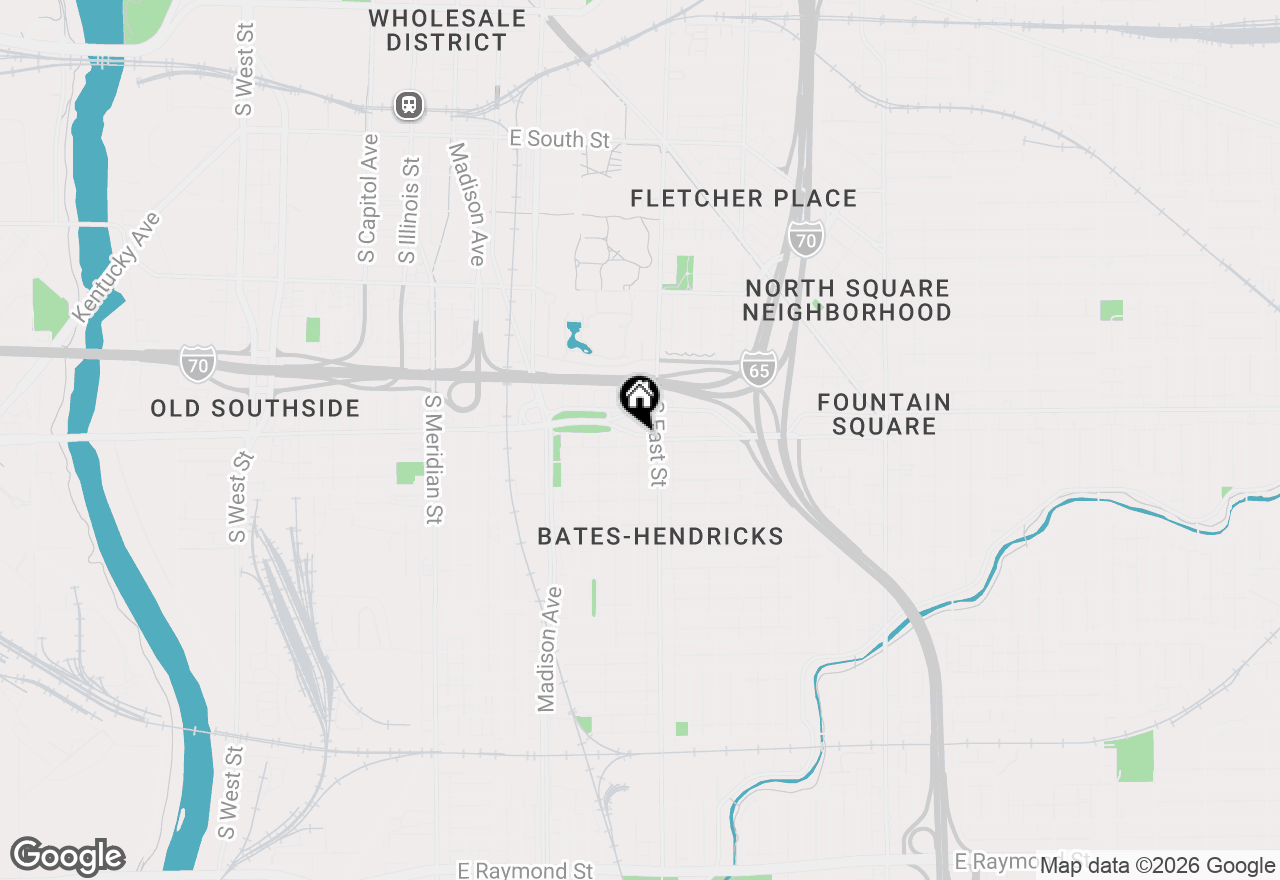 Map of 429 E Morris Street, Indianapolis, IN 46225