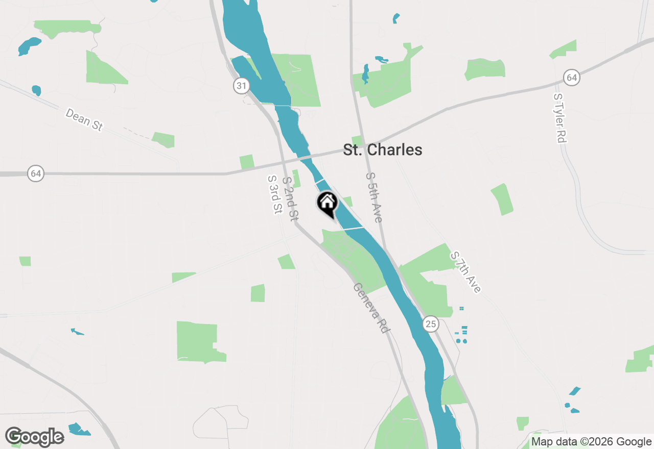 Map of 519 Brownstone Drive, St. Charles, IL 60174