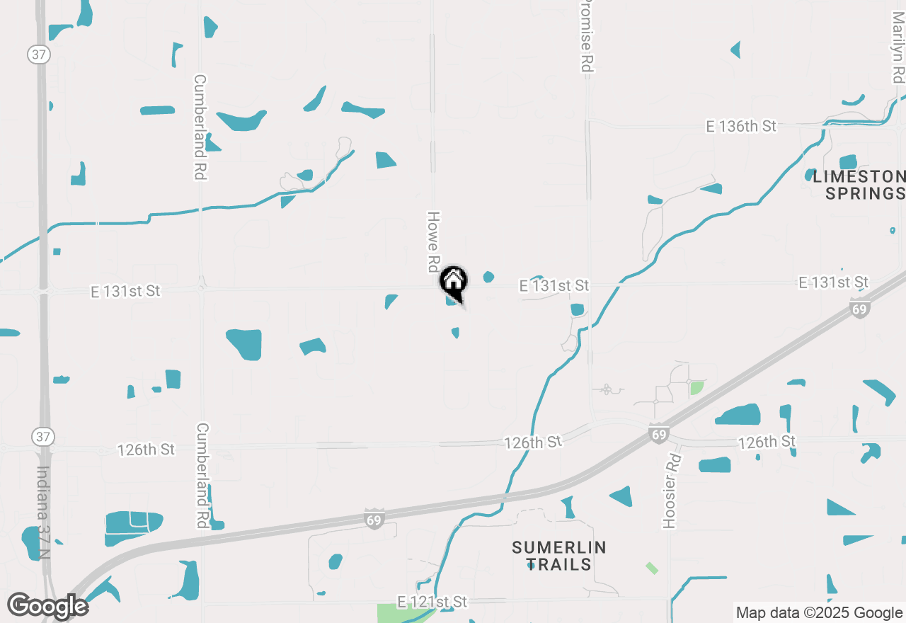 Map of 10670 Pleasant View Lane, Fishers, IN 46038