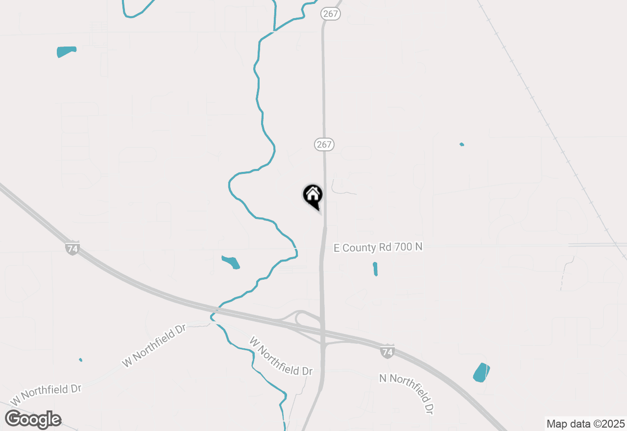 Map of 1543 Winding Creek Trail, Brownsburg, IN 46112