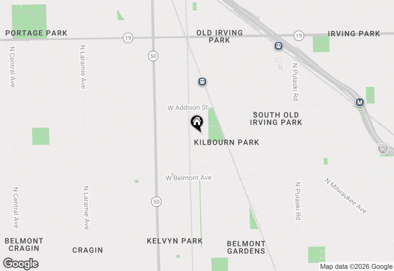 Map of 3422 N Kolmar Avenue, Chicago, IL 60641
