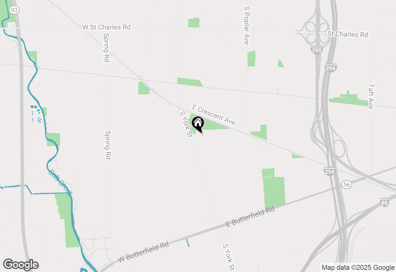 Map of 160 E Cayuga Avenue, Elmhurst, IL 60126