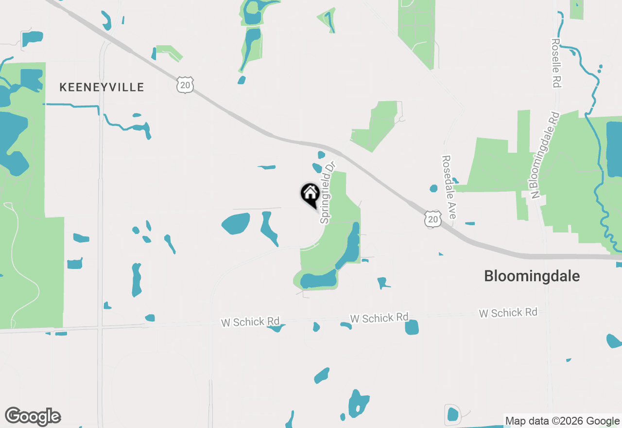 Map of 204 Donmor Drive, Bloomingdale, IL 60108