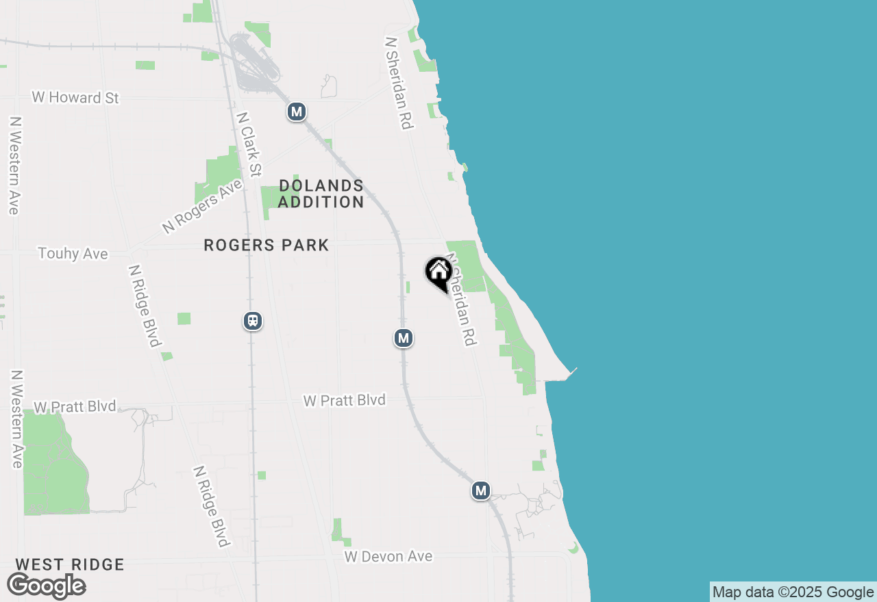 Map of 1331 W Greenleaf Avenue #3, Chicago, IL 60626