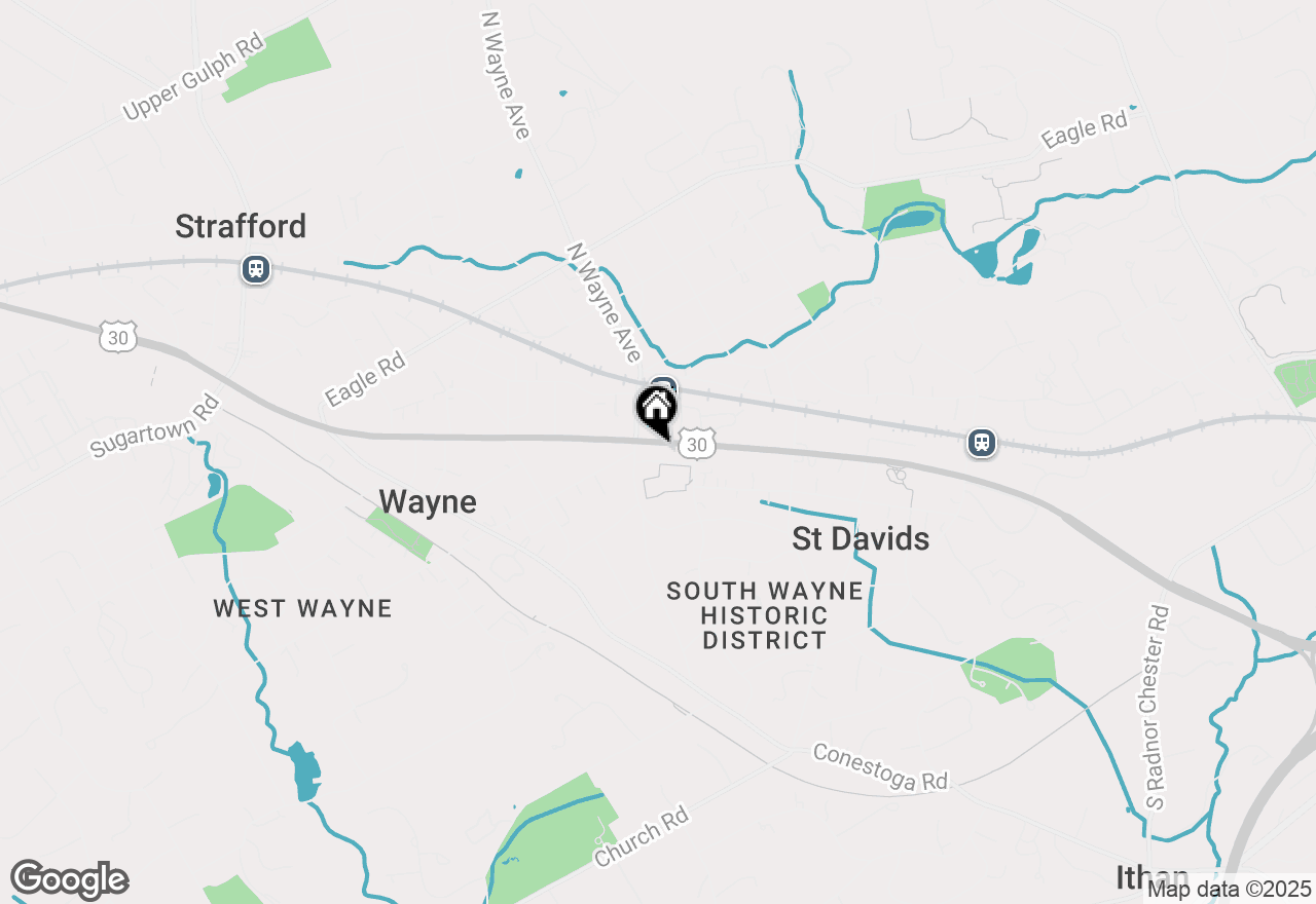 Map of 118 E Lancaster Avenue #3, Wayne, PA 19087