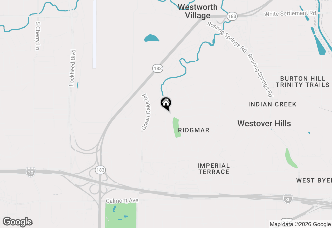 Map of 1400 Ems Road W, Fort Worth, TX 76116