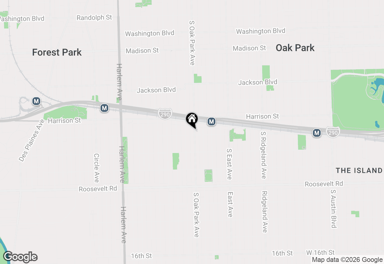 Map of 929 S Oak Park Avenue #3NE, Oak Park, IL 60304