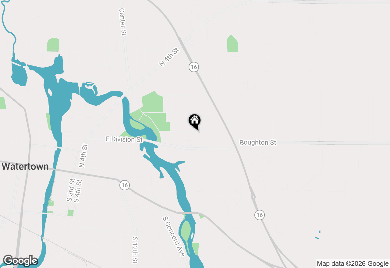 Map of 610 Hidde St, Watertown, WI 53098