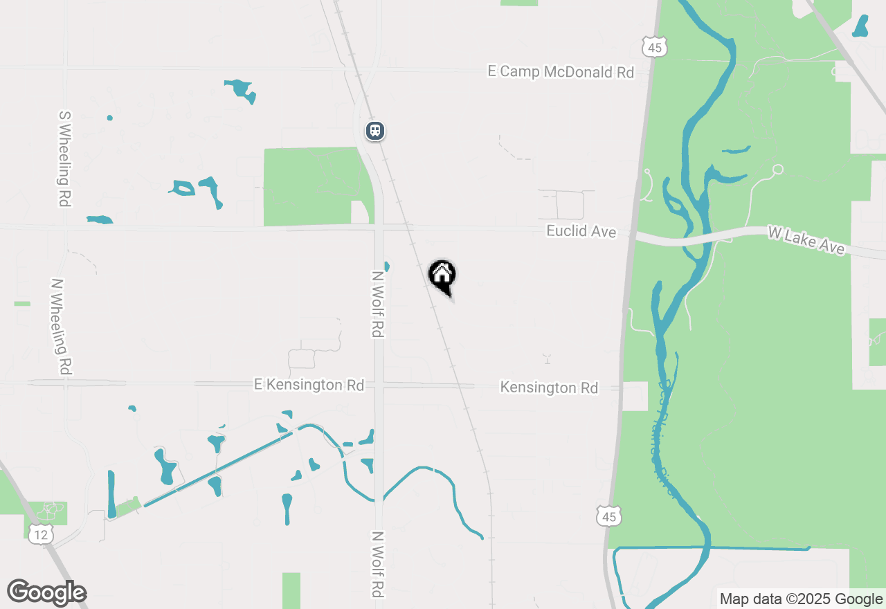 Map of 911 N Quince Lane, Mount Prospect, IL 60056