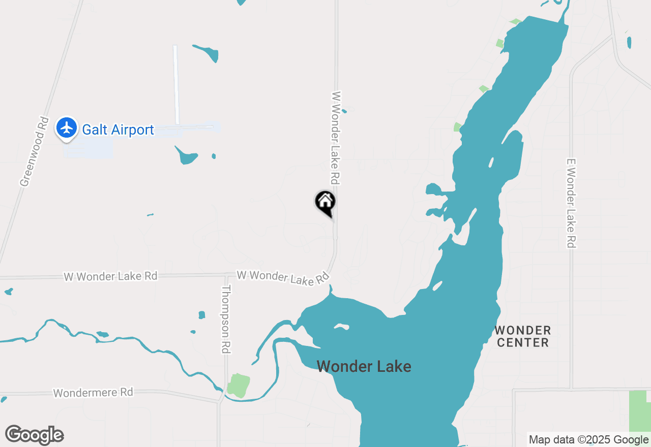 Map of 8438 Redbud Court, Wonder Lake, IL 60097