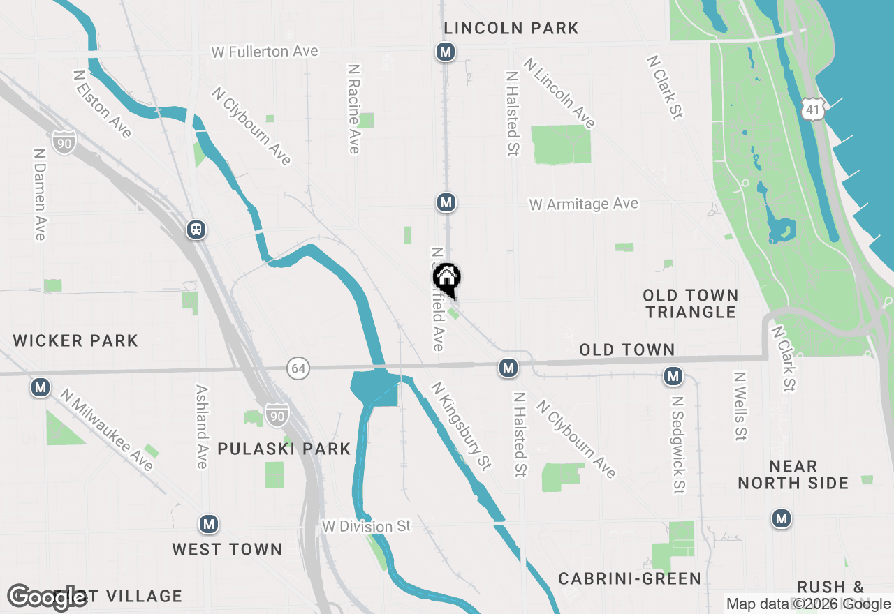 Map of 1775 N Clybourn Avenue #301, Chicago, IL 60614