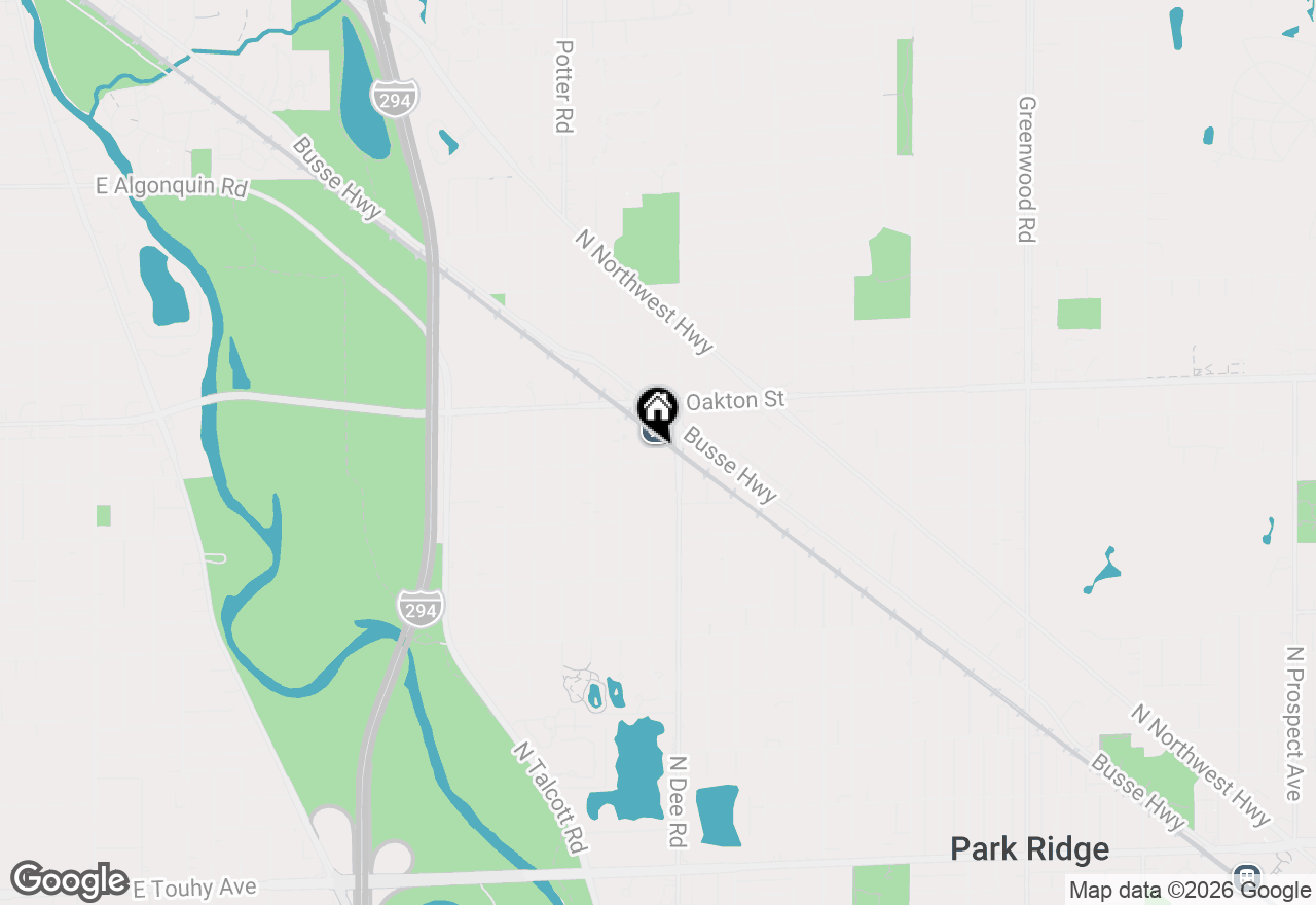 Map of 2316 Virginia Street, Park Ridge, IL 60068