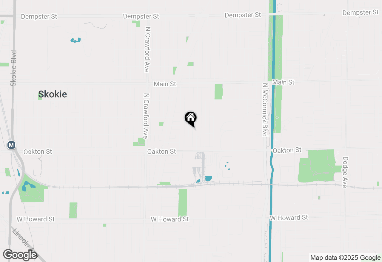 Map of 8107 Ridgeway Avenue N, Skokie, IL 60076