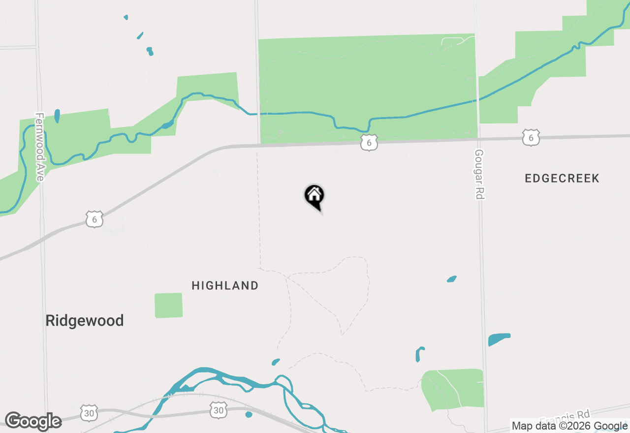 Map of 922 Saddle Ridge Drive, Joliet, IL 60432