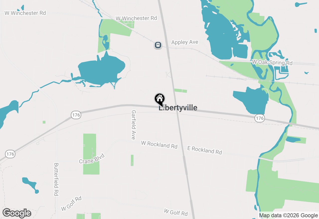 Map of 207 W Park Avenue #206, Libertyville, IL 60048