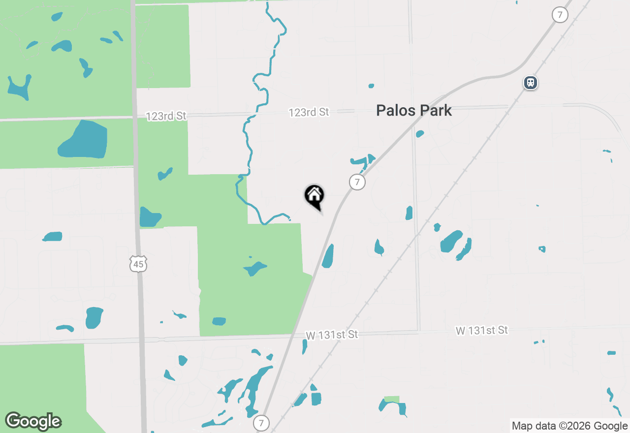 Map of 12604 S Hillcreek Drive, Palos Park, IL 60464