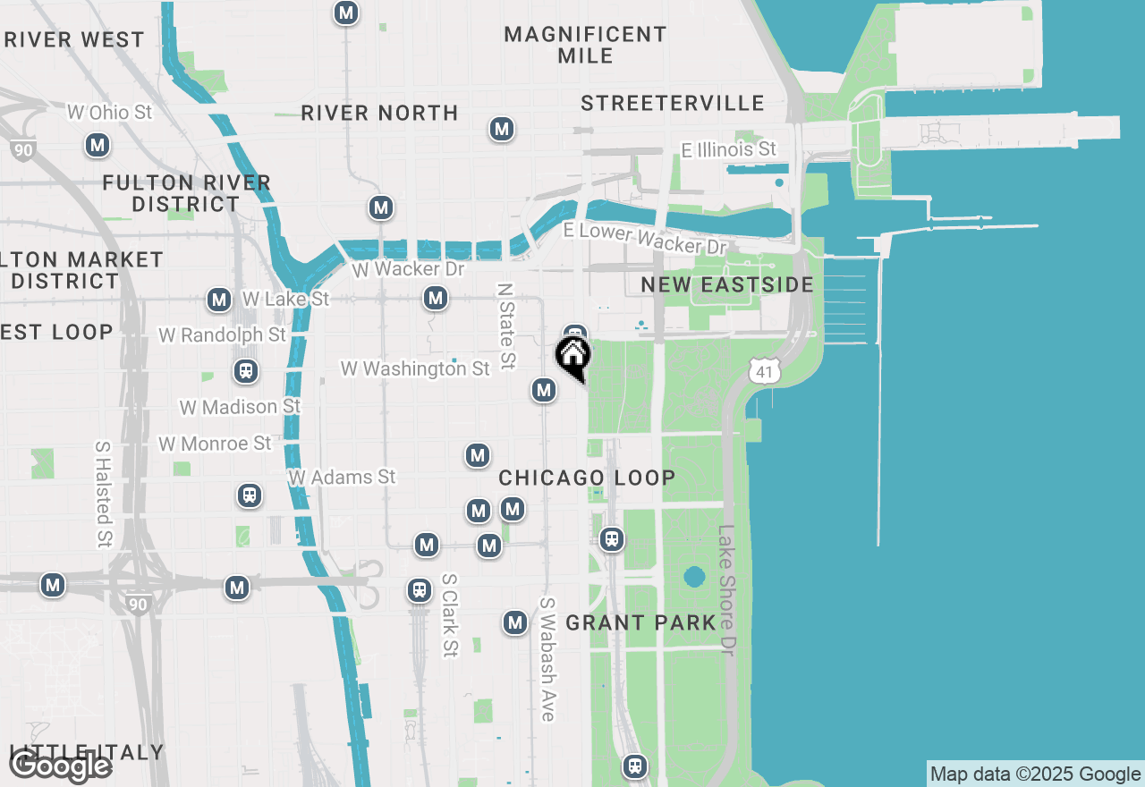 Map of (Address confidential), Chicago, Illinois 60602