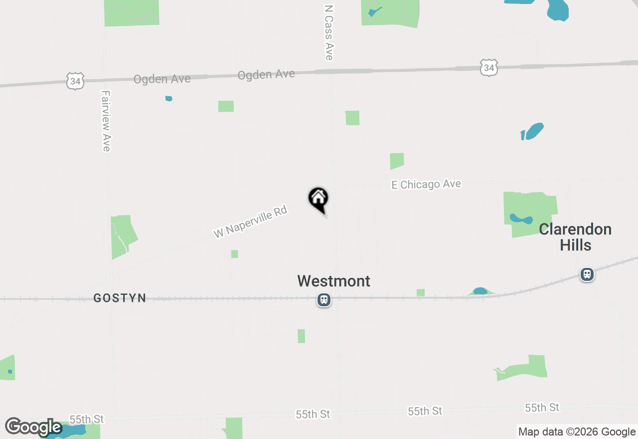 Map of 4119 N Lincoln Street, Westmont, IL 60559
