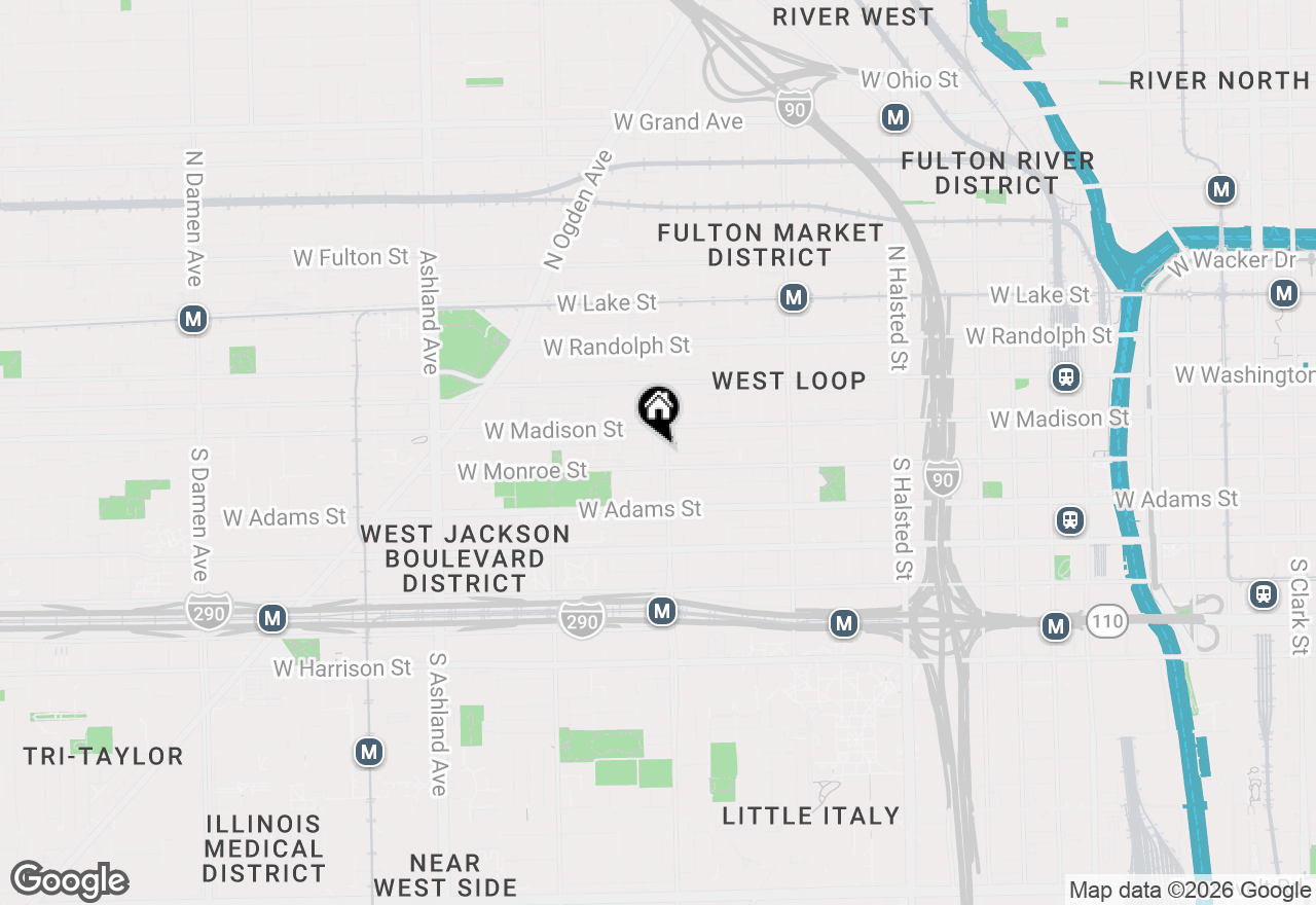 Map of (Address confidential), Chicago, Illinois 60607