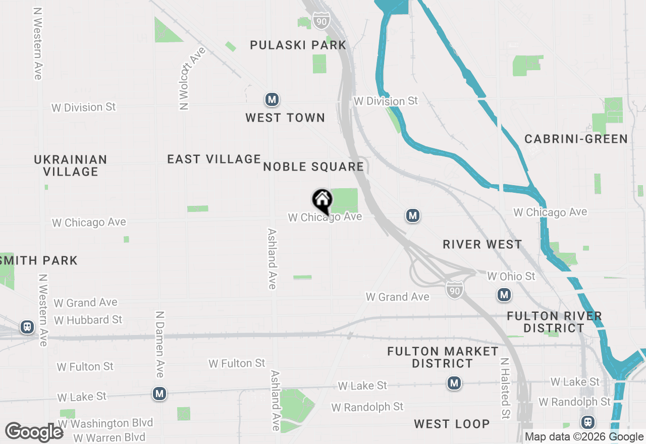 Map of 1419 W Chicago Avenue #2, Chicago, IL 60642